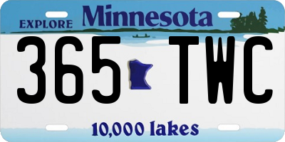 MN license plate 365TWC