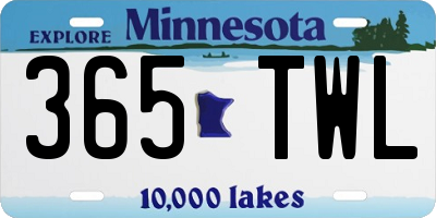 MN license plate 365TWL