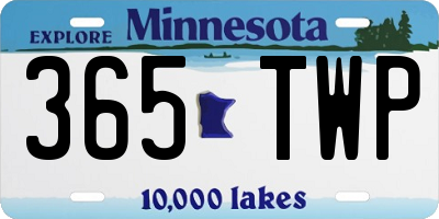 MN license plate 365TWP