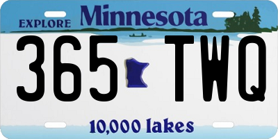 MN license plate 365TWQ
