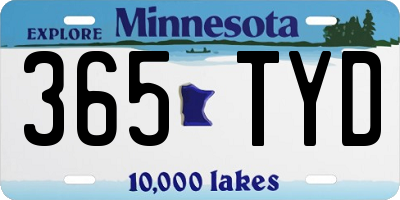 MN license plate 365TYD