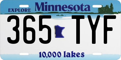 MN license plate 365TYF