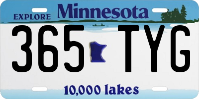 MN license plate 365TYG