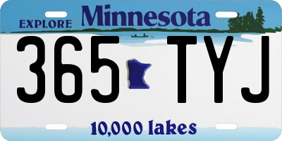 MN license plate 365TYJ