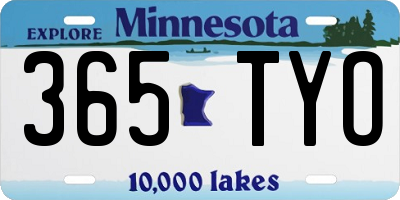 MN license plate 365TYO