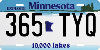 MN license plate 365TYQ
