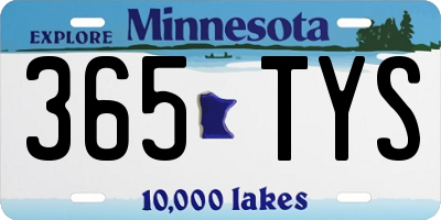 MN license plate 365TYS
