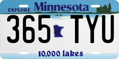 MN license plate 365TYU
