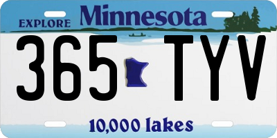 MN license plate 365TYV