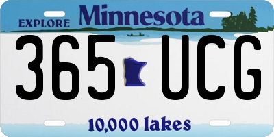 MN license plate 365UCG