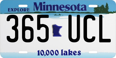 MN license plate 365UCL