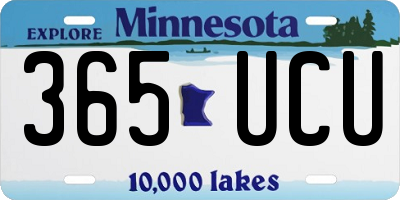 MN license plate 365UCU