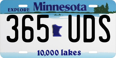MN license plate 365UDS