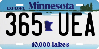 MN license plate 365UEA