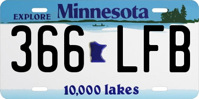 MN license plate 366LFB