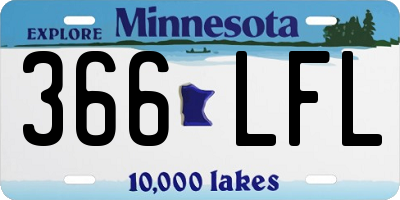 MN license plate 366LFL