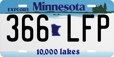 MN license plate 366LFP
