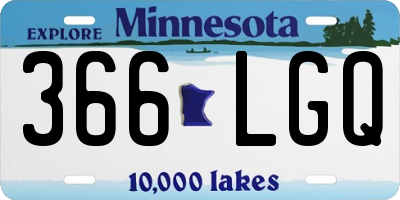 MN license plate 366LGQ