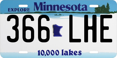 MN license plate 366LHE
