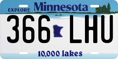 MN license plate 366LHU