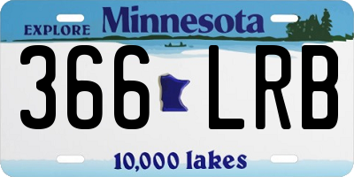 MN license plate 366LRB
