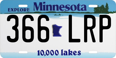MN license plate 366LRP