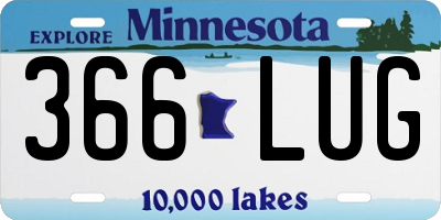 MN license plate 366LUG