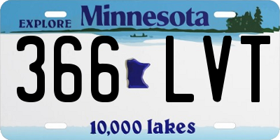 MN license plate 366LVT