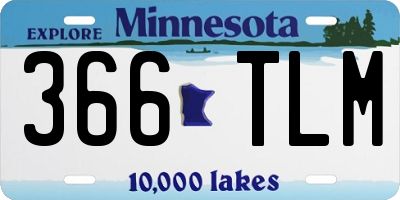 MN license plate 366TLM