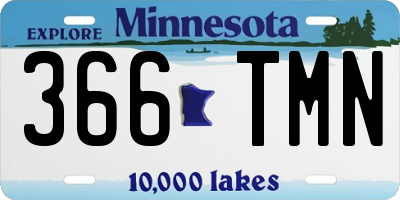 MN license plate 366TMN