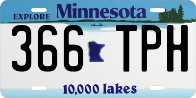 MN license plate 366TPH