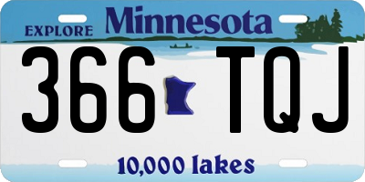 MN license plate 366TQJ