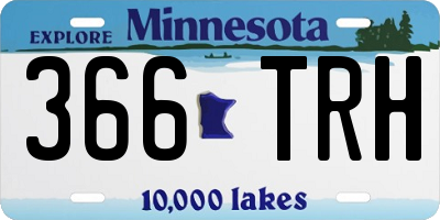 MN license plate 366TRH