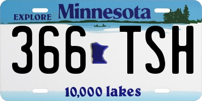MN license plate 366TSH
