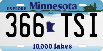MN license plate 366TSI