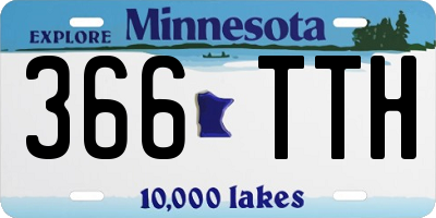 MN license plate 366TTH