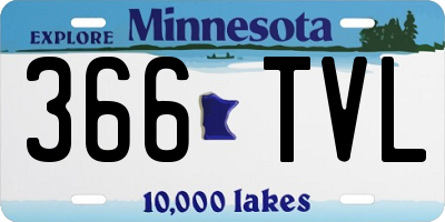MN license plate 366TVL