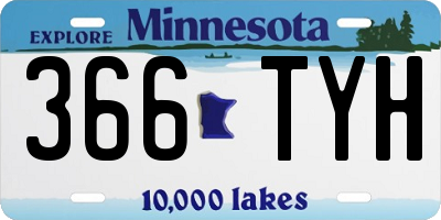 MN license plate 366TYH
