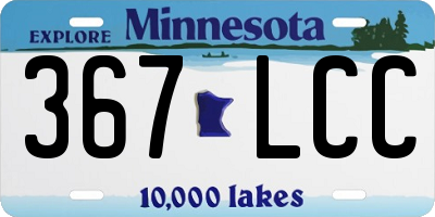 MN license plate 367LCC