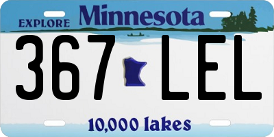 MN license plate 367LEL