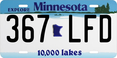 MN license plate 367LFD