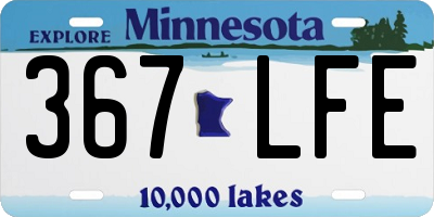 MN license plate 367LFE