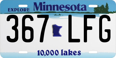 MN license plate 367LFG