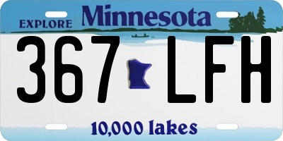 MN license plate 367LFH