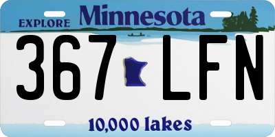 MN license plate 367LFN