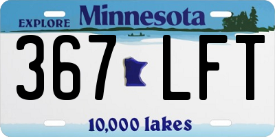 MN license plate 367LFT