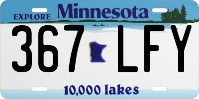 MN license plate 367LFY