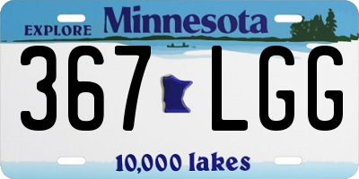 MN license plate 367LGG