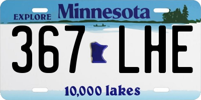 MN license plate 367LHE