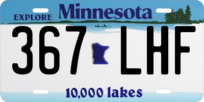 MN license plate 367LHF